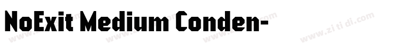 NoExit Medium Conden字体转换